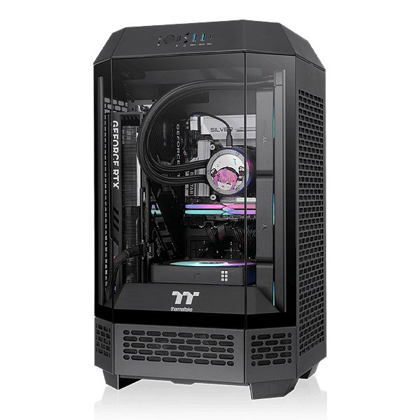 Thermaltake The Tower 250 Black  Caja Mini ITX Cristal Templado USB 32 Negra