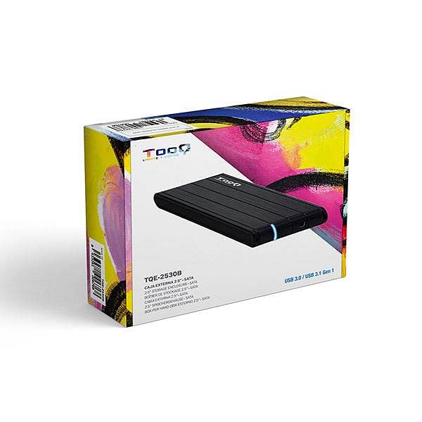 TooQ TQE2530B 25 SATA USB 30 Negra  Caja HDD