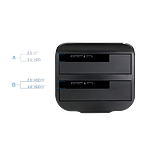 TooQ TQDS802BW Dock Station Doble 25 y 35  Dock