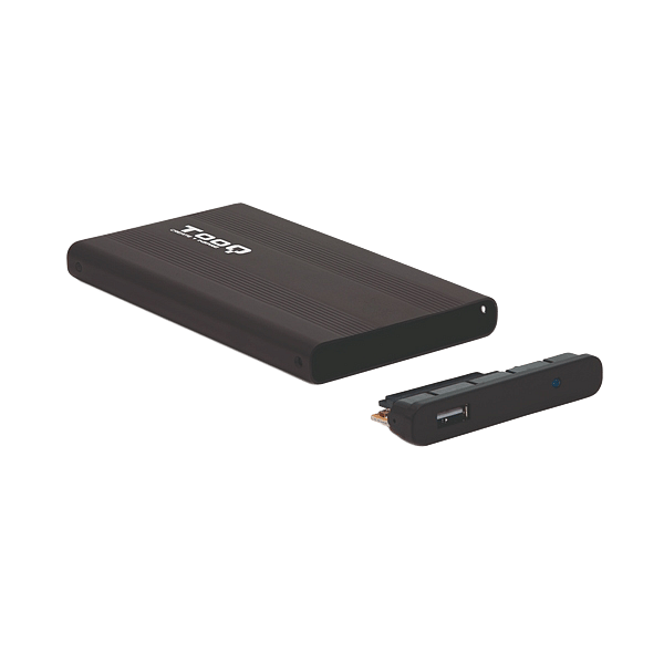 TooQ TQE2510B 25 SATA USB 20 Negra  Caja HDD