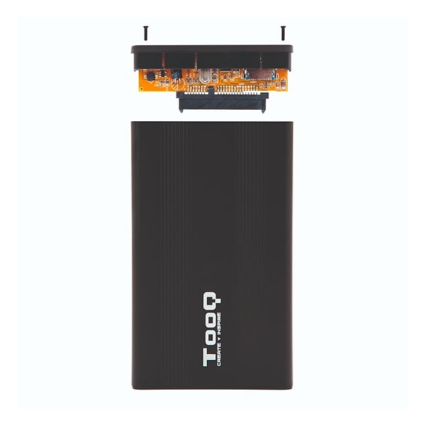 TooQ TQE2510B 25 SATA USB 20 Negra  Caja HDD