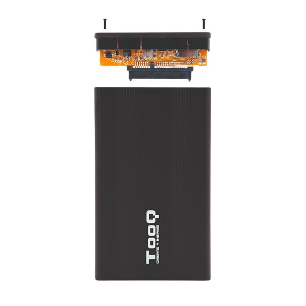 TooQ TQE2510B 25 SATA USB 20 Negra  Caja HDD