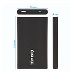 TooQ TQE2510B 25 SATA USB 20 Negra  Caja HDD