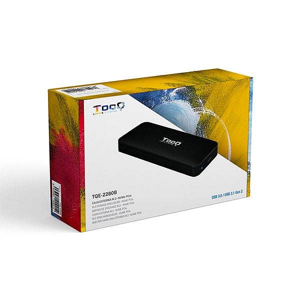 TooQ TQE2280B Caja Externa SSD M2 NVMe USB31  Carcasa SSD