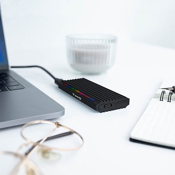 TooQ TQE2222B SSD M2 NVMe USB 31  Caja Externa SSD
