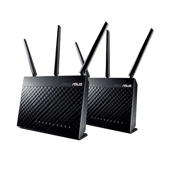 Asus RTAC68U AC1900 Pack de 2  Router