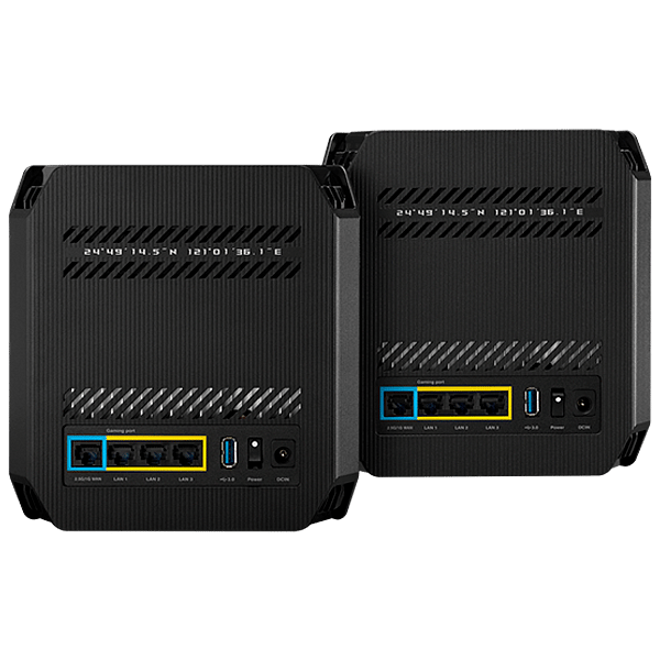 Asus ROG Rapture GT6  WiFi AX  AX10000  Tribanda  2x Pack Negra  Router Gaming