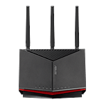 Asus RTBE86U  Router WiFi 7 8600Mbps 1x Puerto 10G  4 Puertos 25G Negro