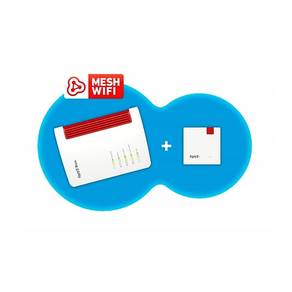 AVM FRITZBox Set  Router 7530  Repetidor 1200   Router
