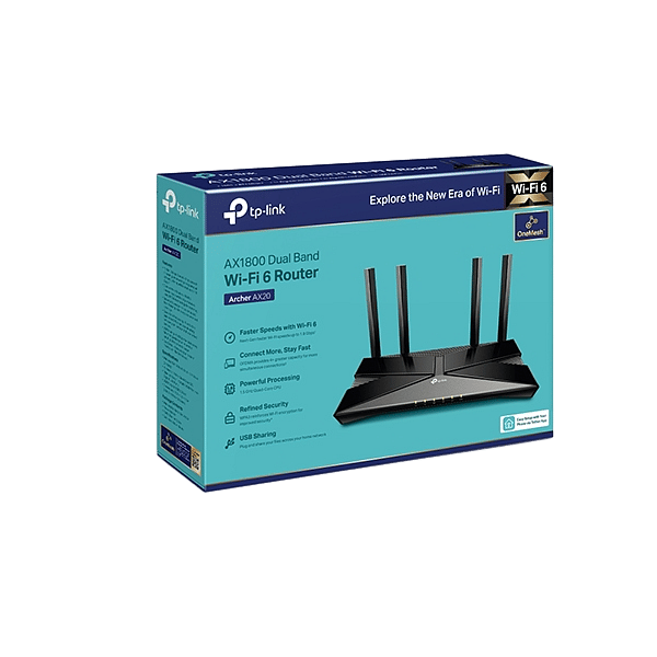 TPLink Archer AX20 WiFi AX Dualband  Router