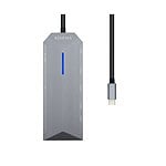 Aisens ASUC9P001GR  HDMI  3x USB  RJ45  Audio  Lector Tarjetas  USBC  MicroSD  USB Dock
