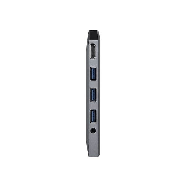 Aisens ASUC9P001GR  HDMI  3x USB  RJ45  Audio  Lector Tarjetas  USBC  MicroSD  USB Dock