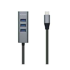 Aisens A1090508 4x USB Hub USBC  Adaptador USB