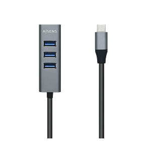 Aisens A1090508 4x USB Hub USBC  Adaptador USB