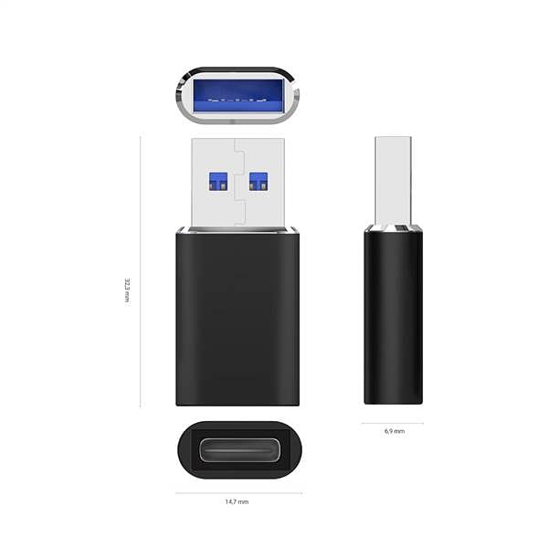 Aisens A1080678 USBC a USB32  Adaptador USB