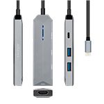 Aisens ASUC4P002GR USBC HDMI 15cm  Dock