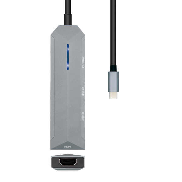 Aisens ASUC4P002GR USBC HDMI 15cm  Dock