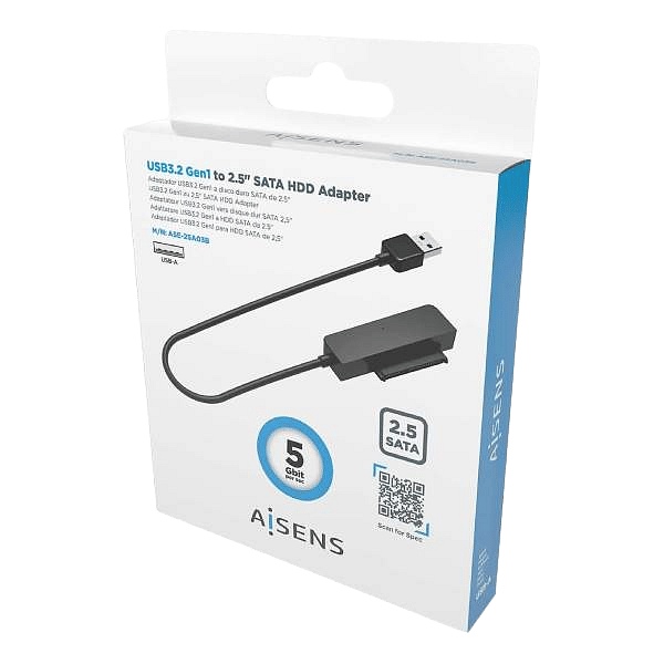 Aisens ASE25A03B USBA USB31 SATA  Adaptador USB