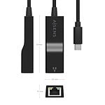 Aisens A1060765 USB TipoC a RJ45 Ethernet 1000Mbps  Adaptador USB