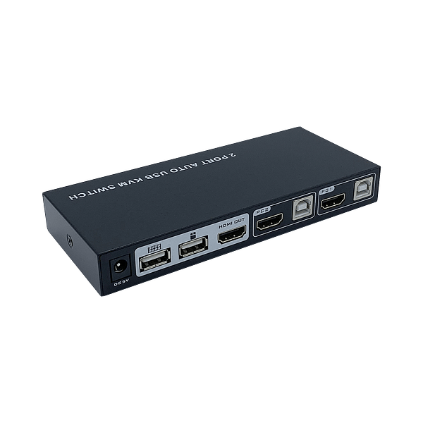 Aisens A1110400 Conmutador KVM HDMI 2 PC con 1 solo Teclado  Switch HDMI para Ordenadores