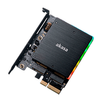 Akasa M2 PCIe NVMe amp M2 SATA RGB LED   Adaptador