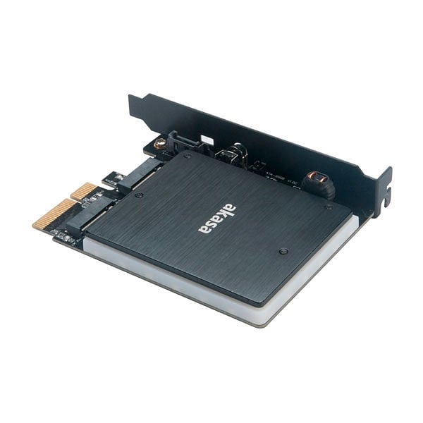 Akasa M2 PCIe NVMe amp M2 SATA RGB LED   Adaptador