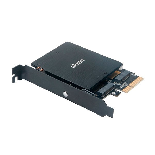 Akasa M2 PCIe NVMe amp M2 SATA RGB LED   Adaptador