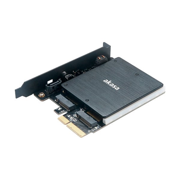 Akasa M2 PCIe NVMe amp M2 SATA RGB LED   Adaptador