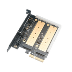 Akasa M2 PCIe NVMe amp M2 SATA RGB LED   Adaptador