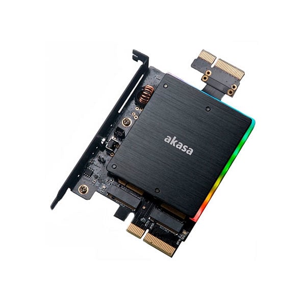 Akasa Doble M2 PCIe NVMe RGB LED  Adaptador