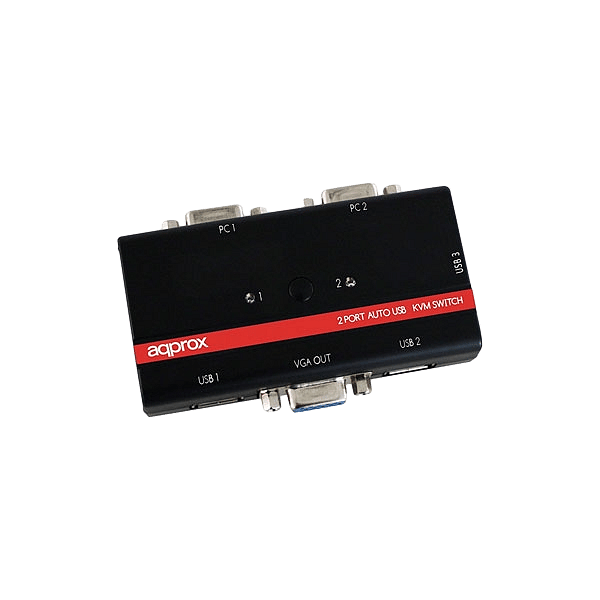 approx APPKVMUSB2PV2 Conmutador KVM USBVGA  KVM