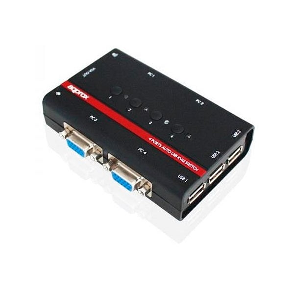 Approx KVM USB VGA para 4 ordenadores
