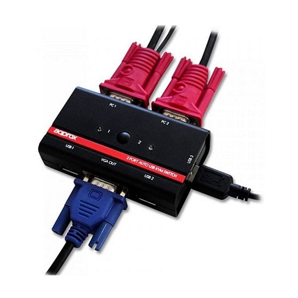 Approx KVM USB VGA para 4 ordenadores