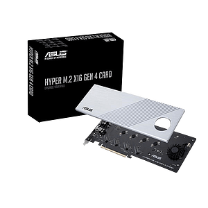 Asus Hyper M2 4x16 Gen4 NVMe  Controladora RAIDonCPU para 4 x M2 NVMe PCIe