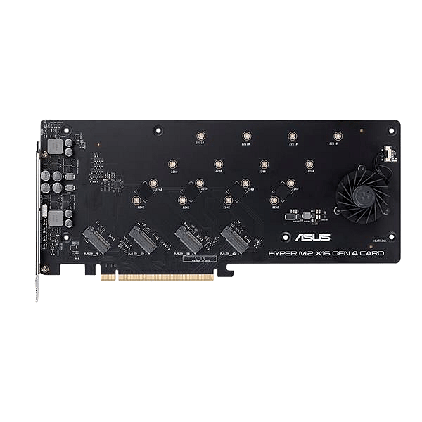 Asus Hyper M2 4x16 Gen4 NVMe  Controladora RAIDonCPU para 4 x M2 NVMe PCIe