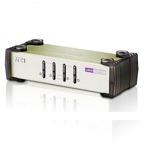Aten CS84UAT 4 PC VGA  PS2  USB  KVM