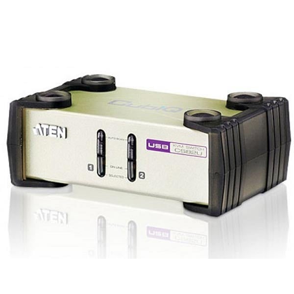 Aten CS82UAT 2 PC VGA  PS2  USB  KVM
