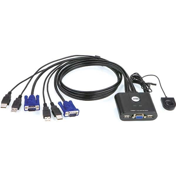 Aten CS22UAT 2 PC VGA USB  KVM