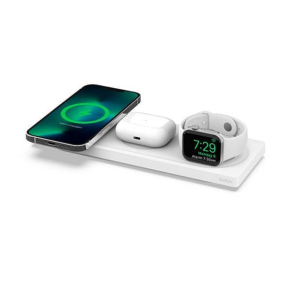 Belkin WIZ016VFWH Magsafe 3 En 1   Cargador Inalambrica