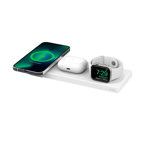 Belkin WIZ016VFWH Magsafe 3 En 1   Cargador Inalambrica