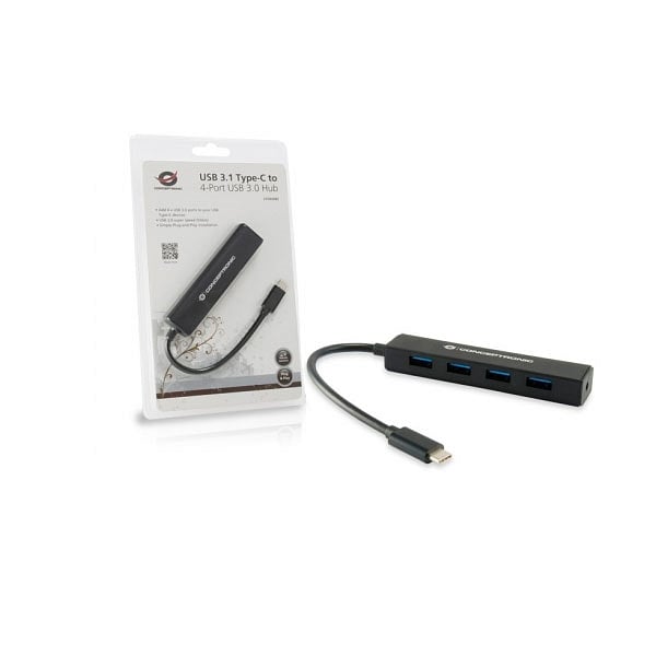 Conceptronic USB 31 USBC a 4 USB 30  Hub USB
