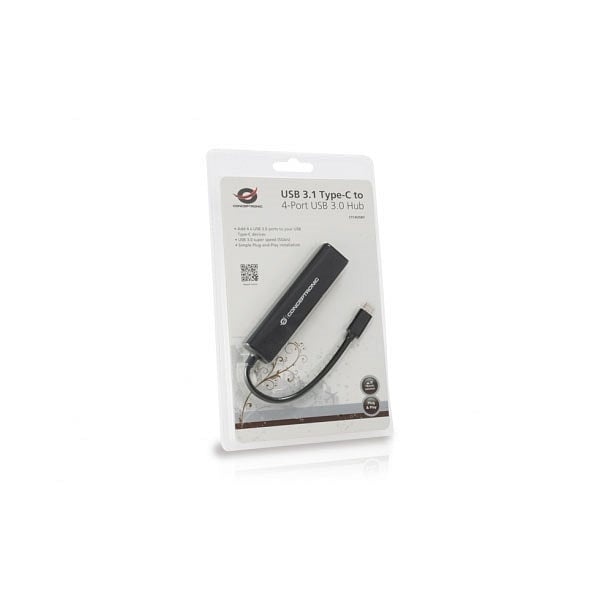 Conceptronic USB 31 USBC a 4 USB 30  Hub USB