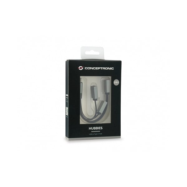 Conceptronic HUBBIES01G USBC a 2 USB 301 USB 20 Gr  Hub
