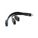 Conceptronic HUBBIES01B USBC a 2 USB 301 USB 20 Bk  Hub