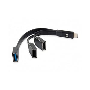 Conceptronic HUBBIES01B USBC a 2 USB 301 USB 20 Bk  Hub
