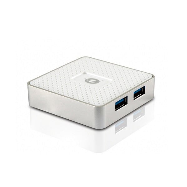 Conceptronic 4 puertos USB 30  Hub Alimentado