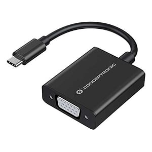 Conceptronic USBC Macho a VGA Hembra  Adaptador