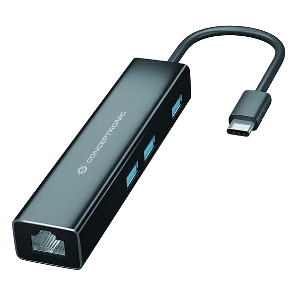 Conceptronic HUB 3 Puertos USB Gigabit  Adaptador