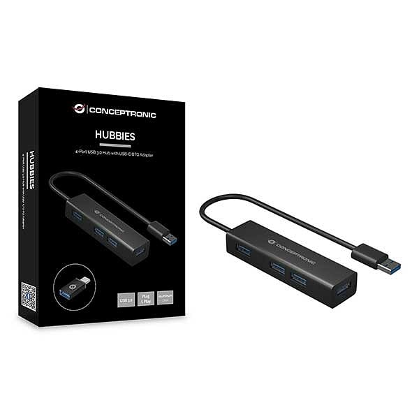 Conceptronic HUB 4 Puertos USB 30 USBC  Adaptador