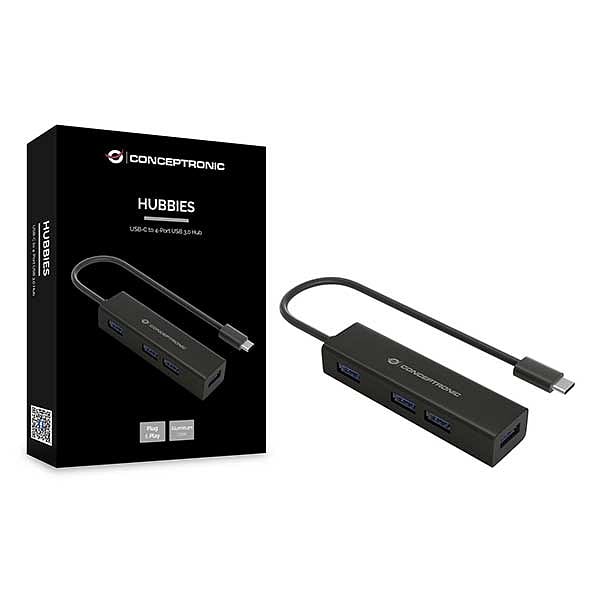 Conceptronic HUB 4 Puertos USBC USB 30  Adaptador